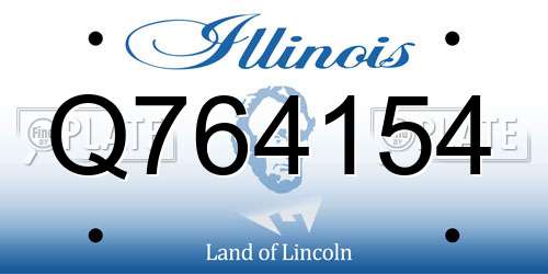 Q764154 Illinois License Plate
