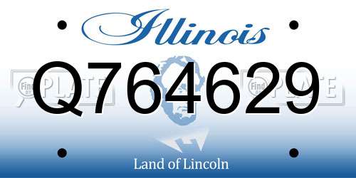 Q764629 Illinois License Plate