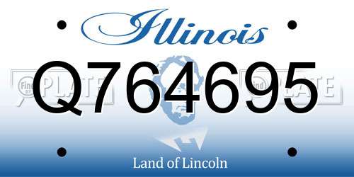 Q764695 Illinois License Plate