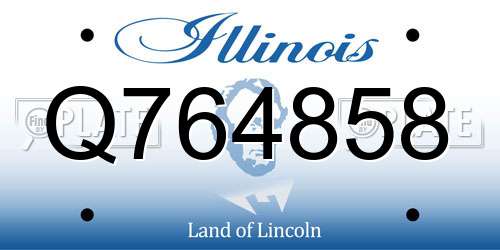Q764858 Illinois License Plate