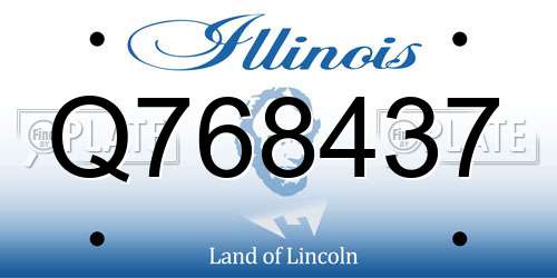 Q768437 Illinois License Plate