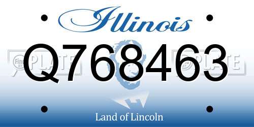 Q768463 Illinois License Plate