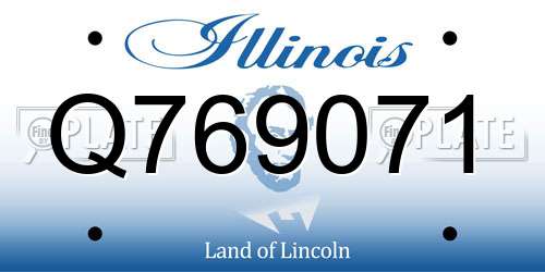 Q769071 Illinois License Plate