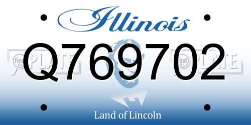 Q769702 Illinois License Plate