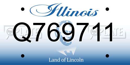 Q769711 Illinois License Plate