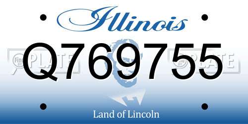 Q769755 Illinois License Plate