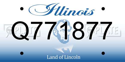 Q771877 Illinois License Plate