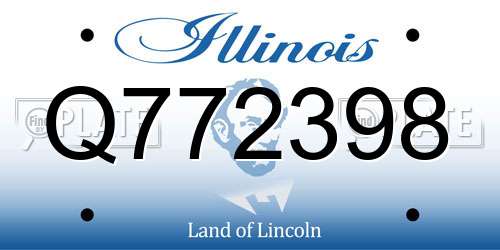 Q772398 Illinois License Plate