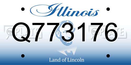 Q773176 Illinois License Plate