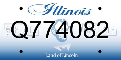 Q774082 Illinois License Plate