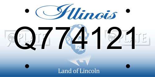 Q774121 Illinois License Plate