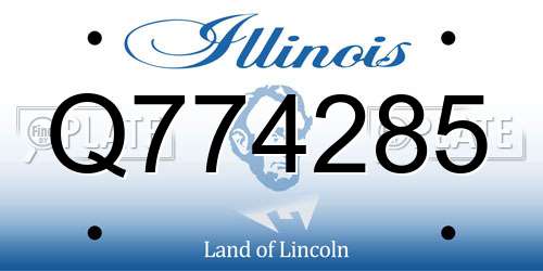 Q774285 Illinois License Plate