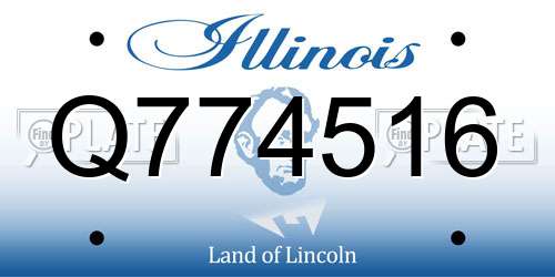 Q774516 Illinois License Plate