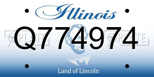 Q774974 Illinois License Plate