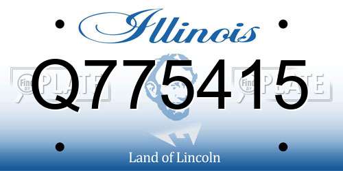 Q775415 Illinois License Plate