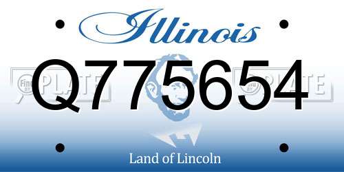 Q775654 Illinois License Plate