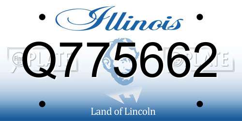 Q775662 Illinois License Plate