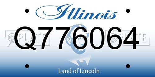 Q776064 Illinois License Plate
