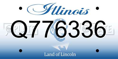 Q776336 Illinois License Plate