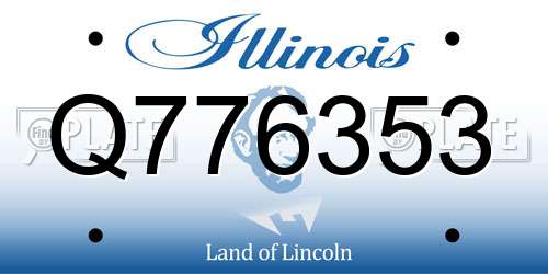 Q776353 Illinois License Plate