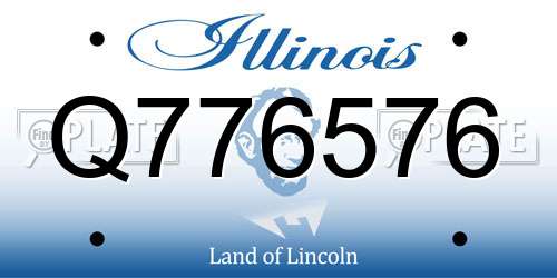 Q776576 Illinois License Plate