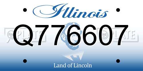 Q776607 Illinois License Plate