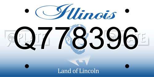 Q778396 Illinois License Plate