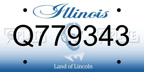 Q779343 Illinois License Plate