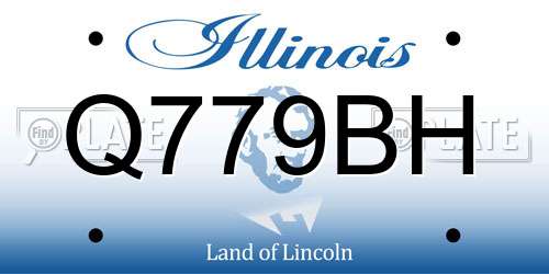 Q779BH Illinois License Plate