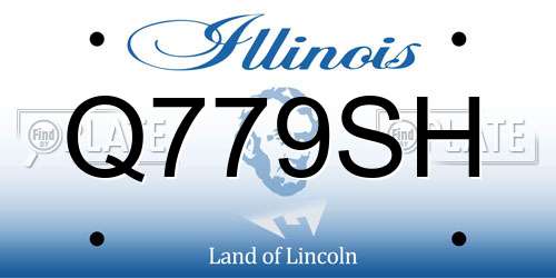 Q779SH Illinois License Plate