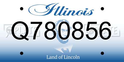 Q780856 Illinois License Plate