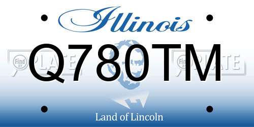 Q780TM Illinois License Plate