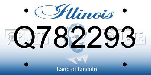 Q782293 Illinois License Plate