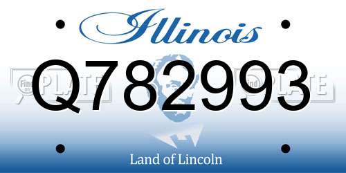 Q782993 Illinois License Plate