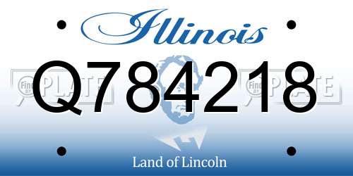Q784218 Illinois License Plate