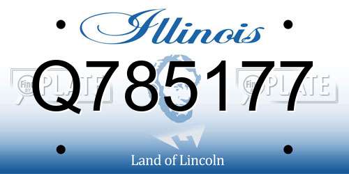 Q785177 Illinois License Plate