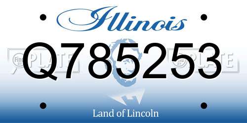 Q785253 Illinois License Plate