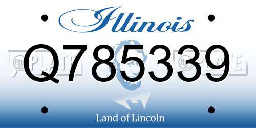 Q785339 Illinois License Plate