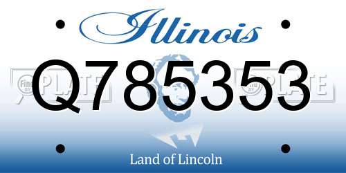 Q785353 Illinois License Plate