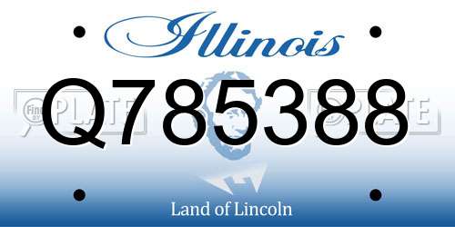 Q785388 Illinois License Plate