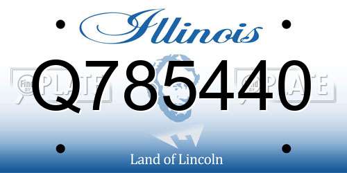 Q785440 Illinois License Plate