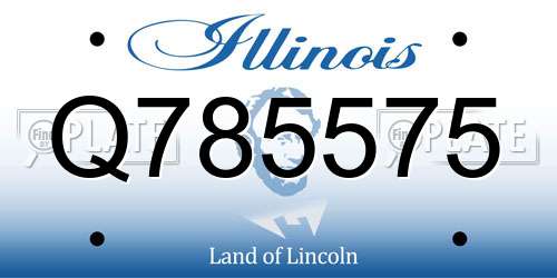 Q785575 Illinois License Plate