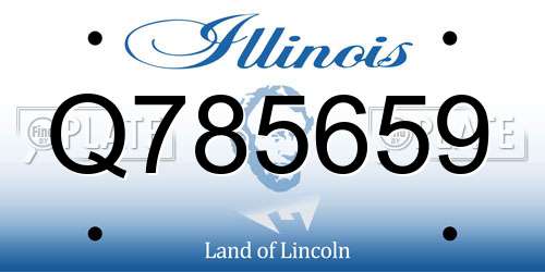 Q785659 Illinois License Plate