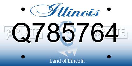 Q785764 Illinois License Plate