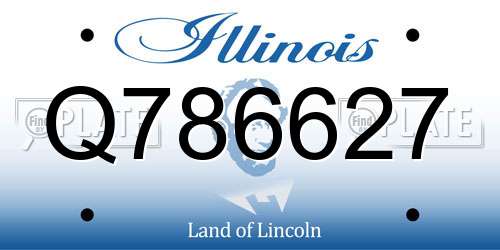 Q786627 Illinois License Plate