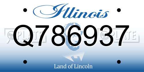 Q786937 Illinois License Plate