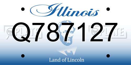 Q787127 Illinois License Plate