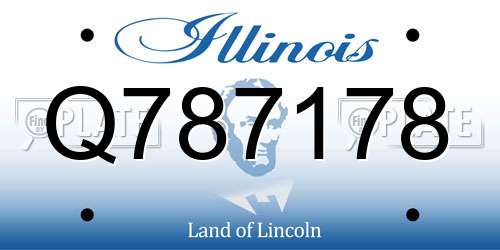 Q787178 Illinois License Plate