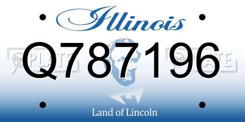 Q787196 Illinois License Plate
