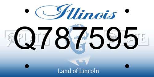 Q787595 Illinois License Plate